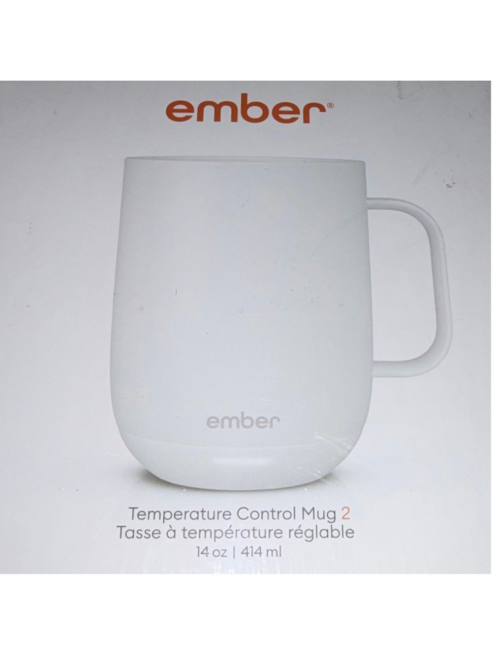NEW Sealed Ember 2 Temperature Control Mug, 14 oz, White with Handle - Picture 2 of 11